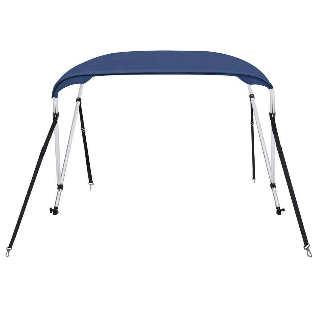 Parasolar Barcă Bimini Cu 2 Arcuri, Bleumarin,