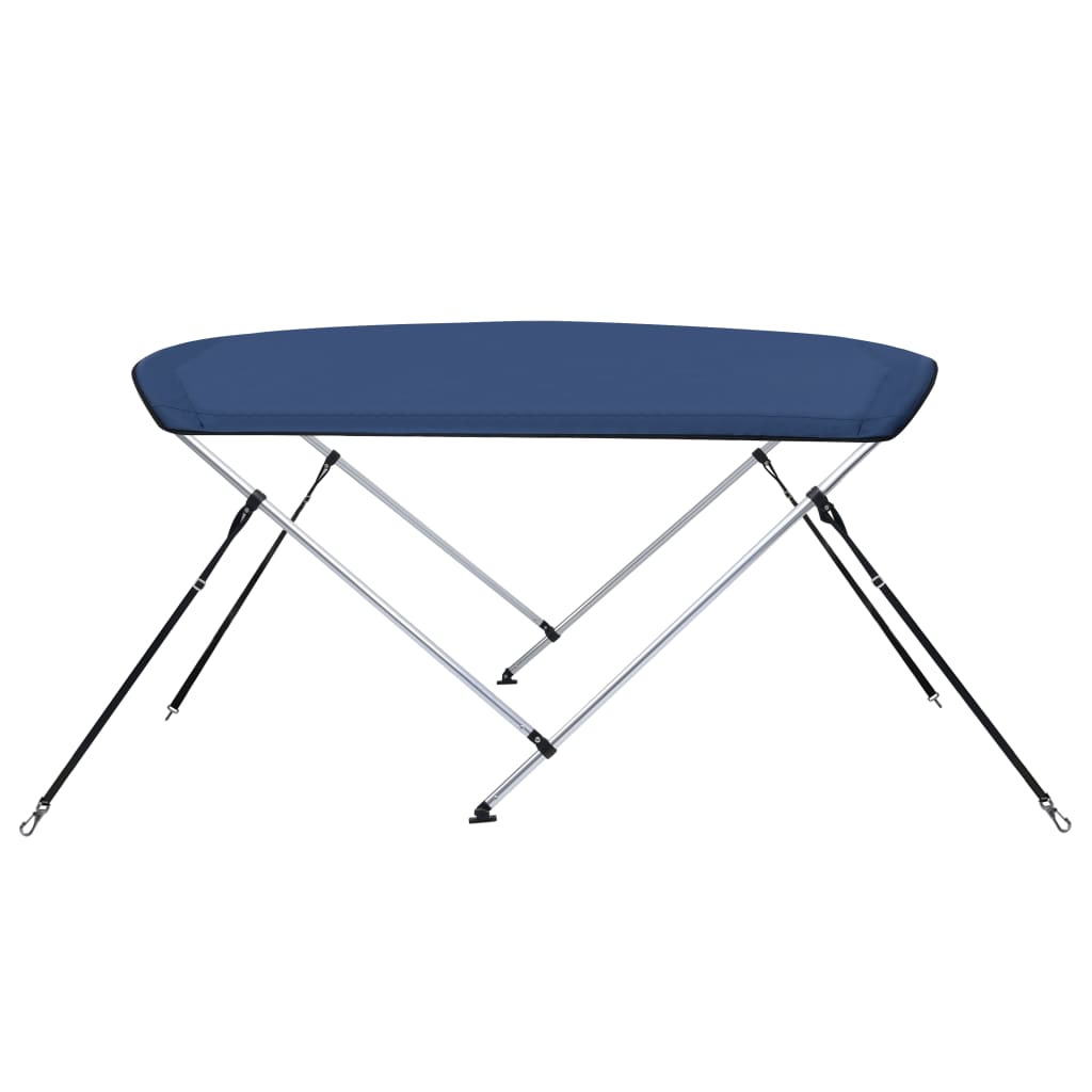 Parasolar Barcă Bimini Cu 2 Arcuri, Bleumarin,