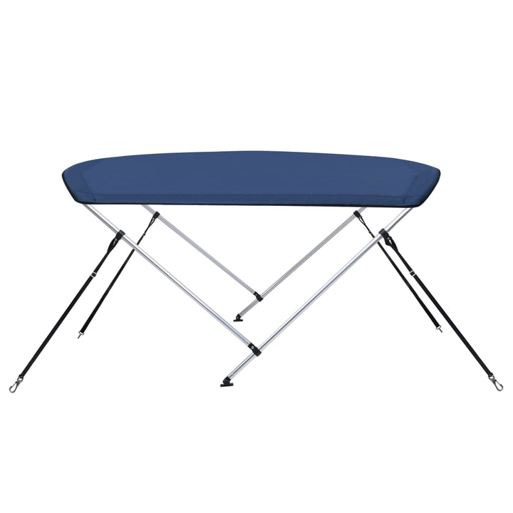 Parasolar Barcă Bimini Cu 2 Arcuri, Bleumarin,