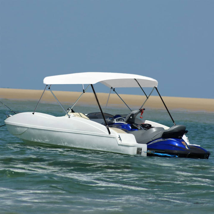 Parasolar Barcă Bimini Cu 2 Arcuri, Bleumarin,