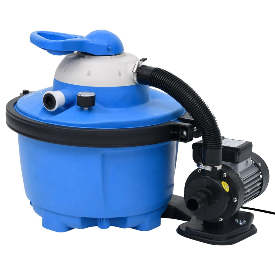 Pompă Cu Filtru Nisip Albastru/Negru 385X620X432 Mm 200 W 25 L