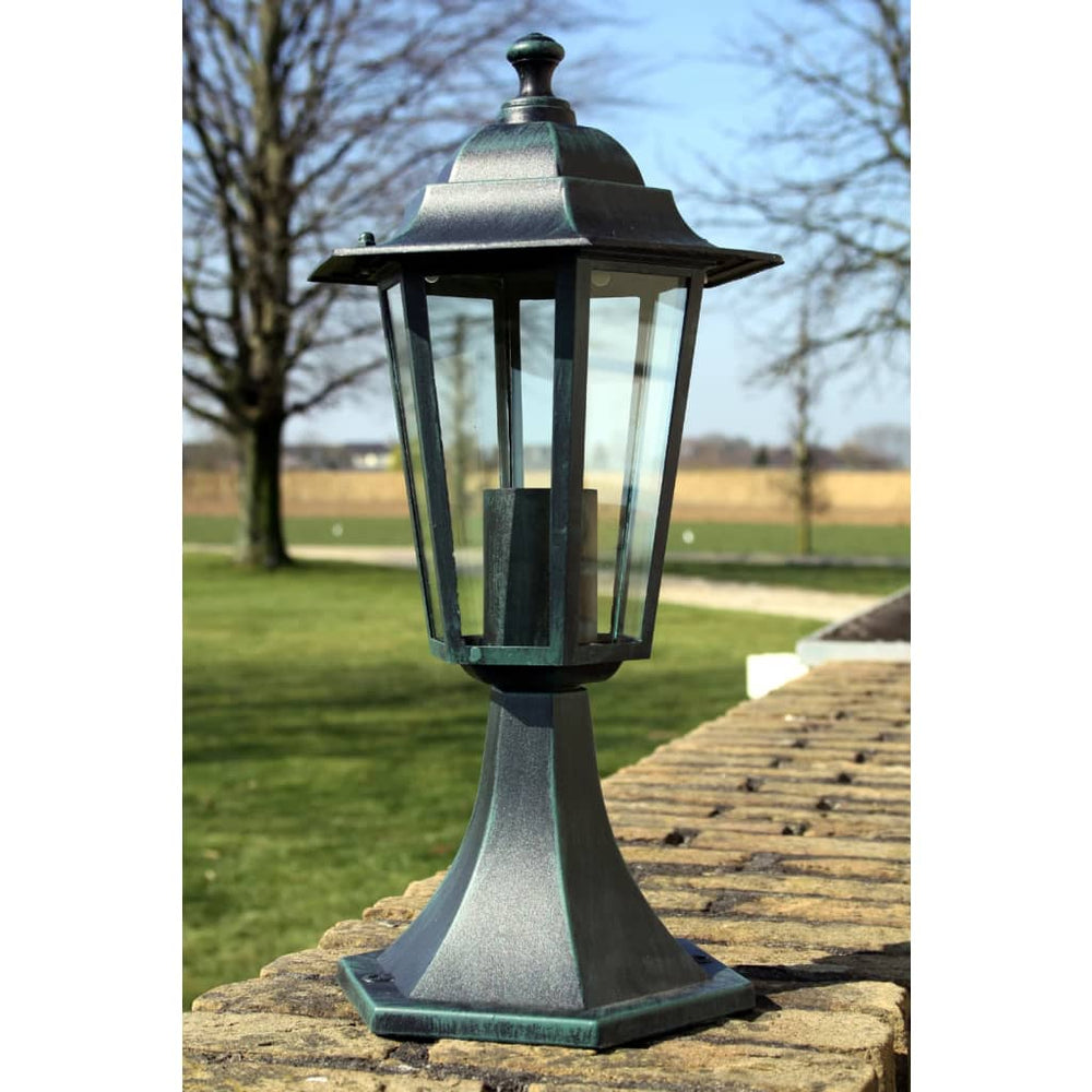 Lămpi De Grădină, 2 Buc., Verde Închis/Negru, Aluminiu