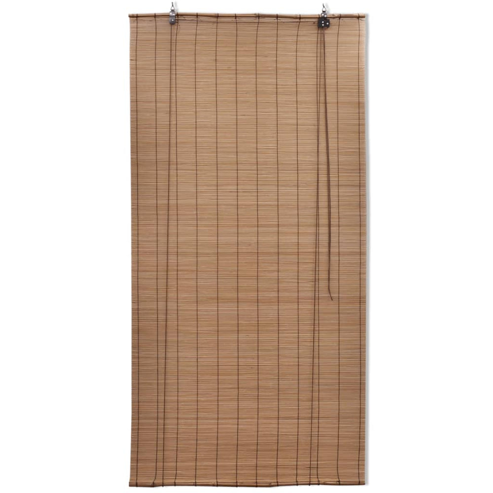 Jaluzele Din Bambus Tip Rulou, 2 Buc., Maro, 100 X 160 Cm