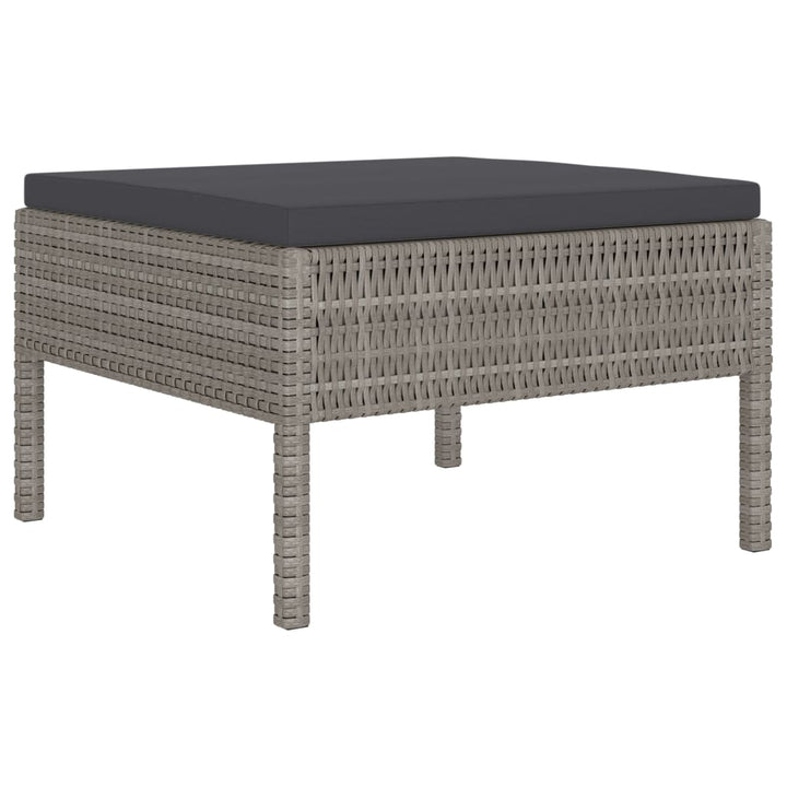Set Mobilier De Grădină Cu Perne, 4 Piese, Poliratan,