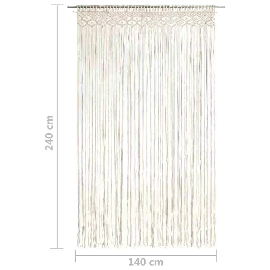Perdea Macrame, 140 X 240 Cm, Bumbac