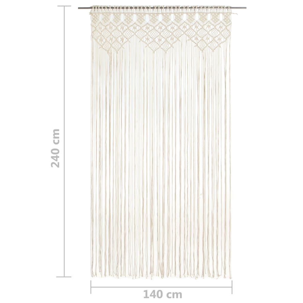 Perdea Macrame, 140 X 240 Cm, Bumbac