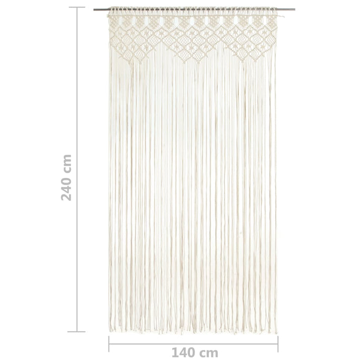 Perdea Macrame, 140 X 240 Cm, Bumbac