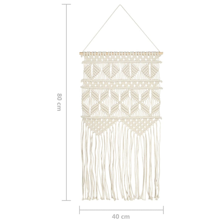 Cuier De Perete Macrame, 40X80, Bumbac