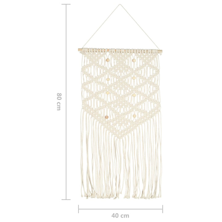 Cuier De Perete Macrame, 40X80, Bumbac