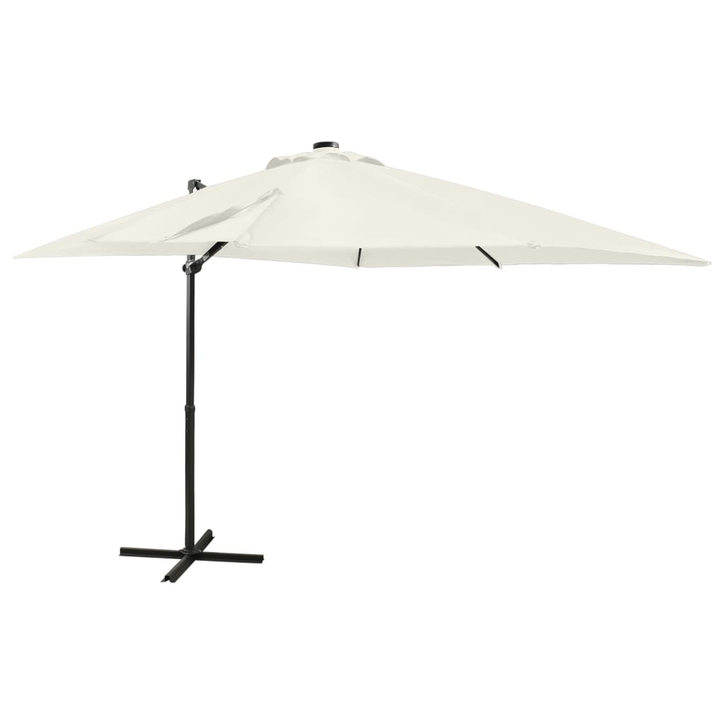 Umbrelă În Consolă Cu Stâlp Și Led-Uri, ,