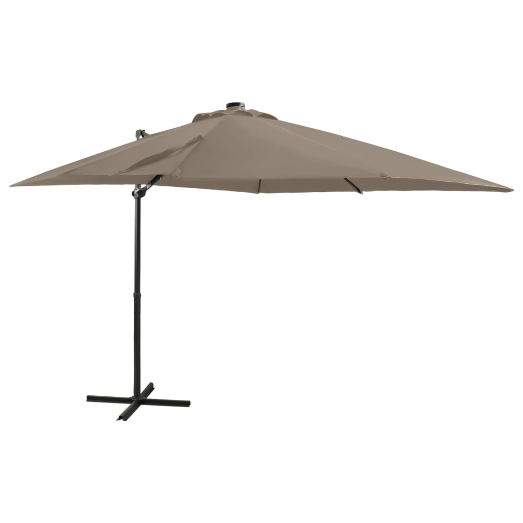 Umbrelă În Consolă Cu Stâlp Și Led-Uri, ,