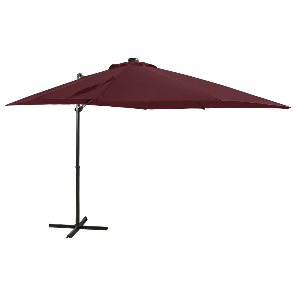Umbrelă În Consolă Cu Stâlp Și Led-Uri, ,