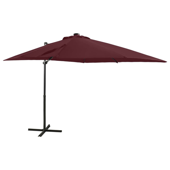 Umbrelă În Consolă Cu Stâlp Și Led-Uri, ,
