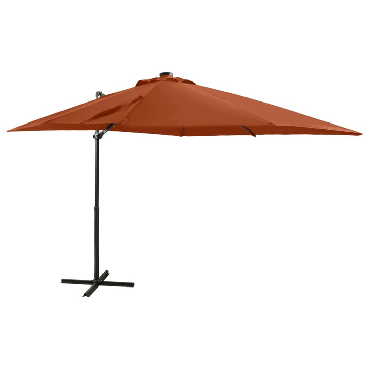 Umbrelă În Consolă Cu Stâlp Și Led-Uri, ,