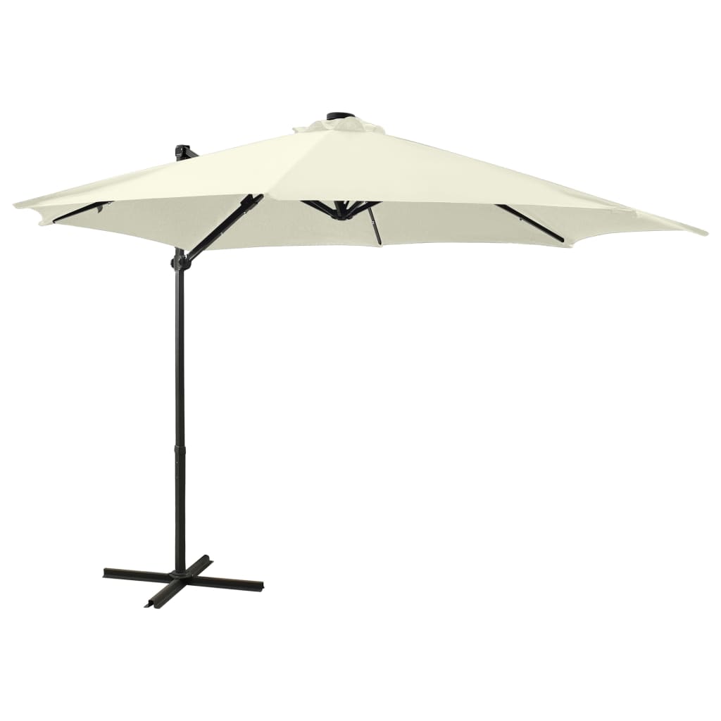 Umbrelă În Consolă Cu Stâlp Și Led-Uri, ,