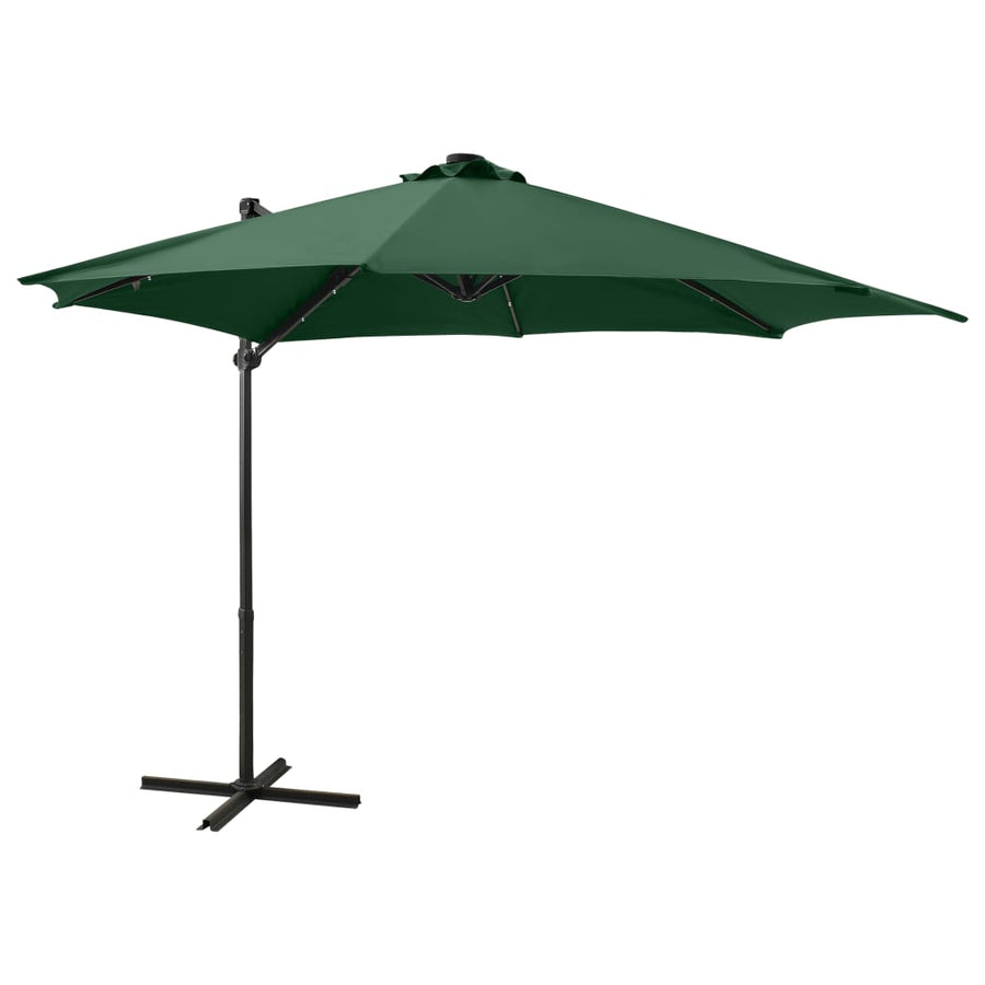 Umbrelă În Consolă Cu Stâlp Și Led-Uri, ,