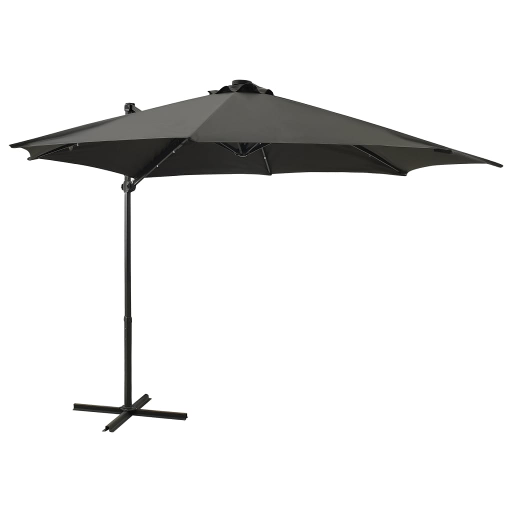 Umbrelă În Consolă Cu Stâlp Și Led-Uri, ,