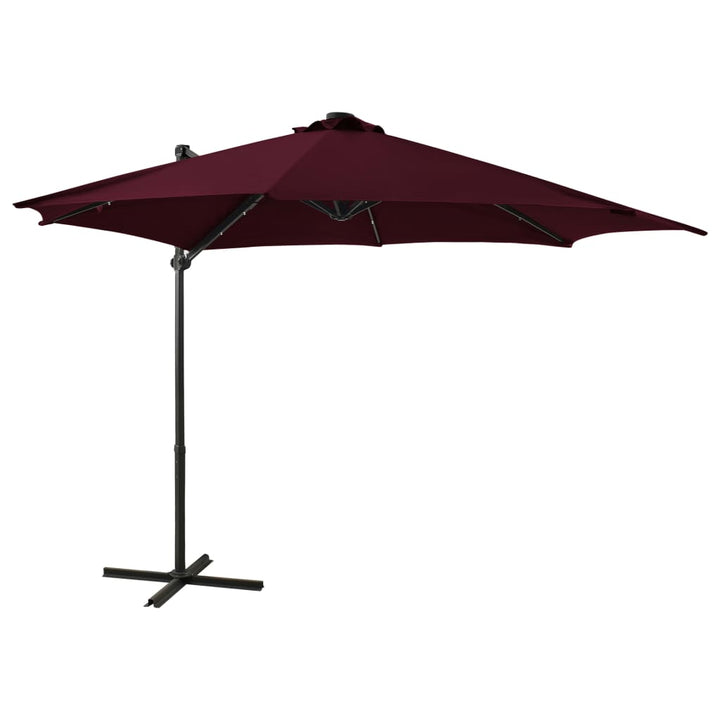 Umbrelă În Consolă Cu Stâlp Și Led-Uri, ,