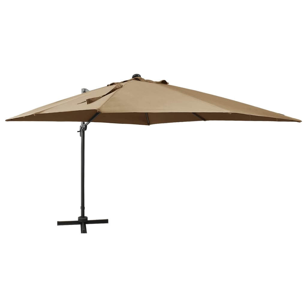 Umbrelă În Consolă Cu Stâlp Și Led-Uri, , 300 Cm