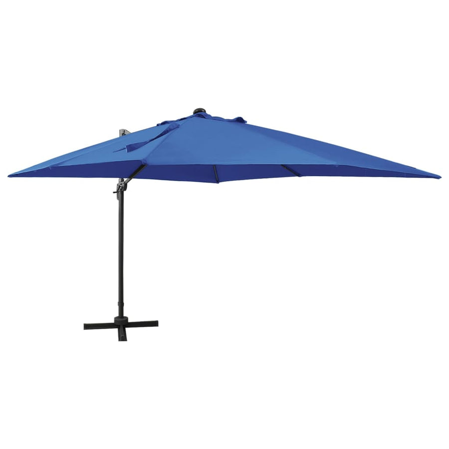 Umbrelă În Consolă Cu Stâlp Și Led-Uri, , 300 Cm