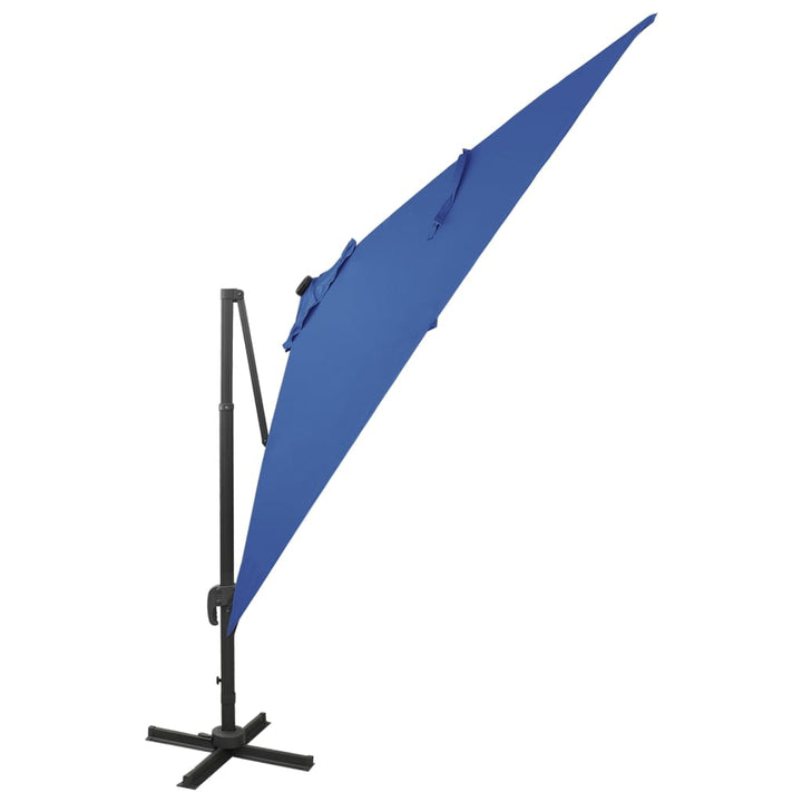Umbrelă În Consolă Cu Stâlp Și Led-Uri, , 300 Cm