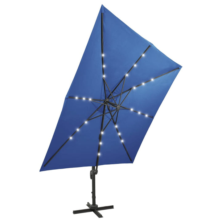 Umbrelă În Consolă Cu Stâlp Și Led-Uri, , 300 Cm