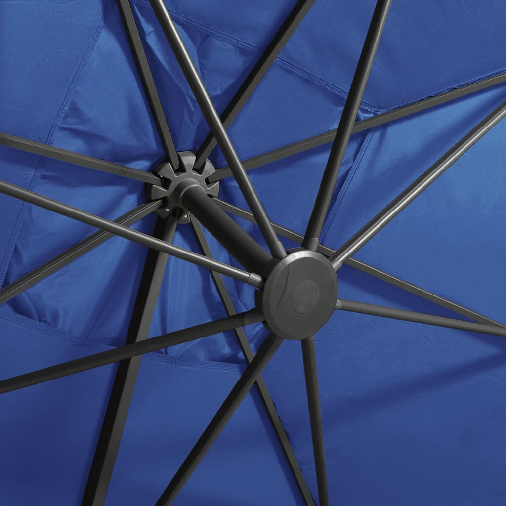 Umbrelă În Consolă Cu Stâlp Și Led-Uri, , 300 Cm