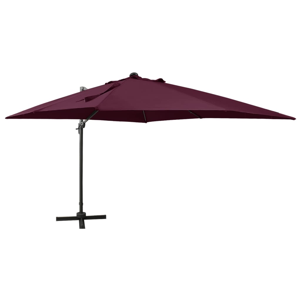 Umbrelă În Consolă Cu Stâlp Și Led-Uri, , 300 Cm