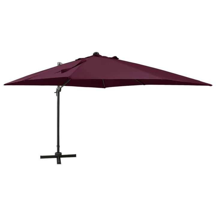 Umbrelă În Consolă Cu Stâlp Și Led-Uri, , 300 Cm