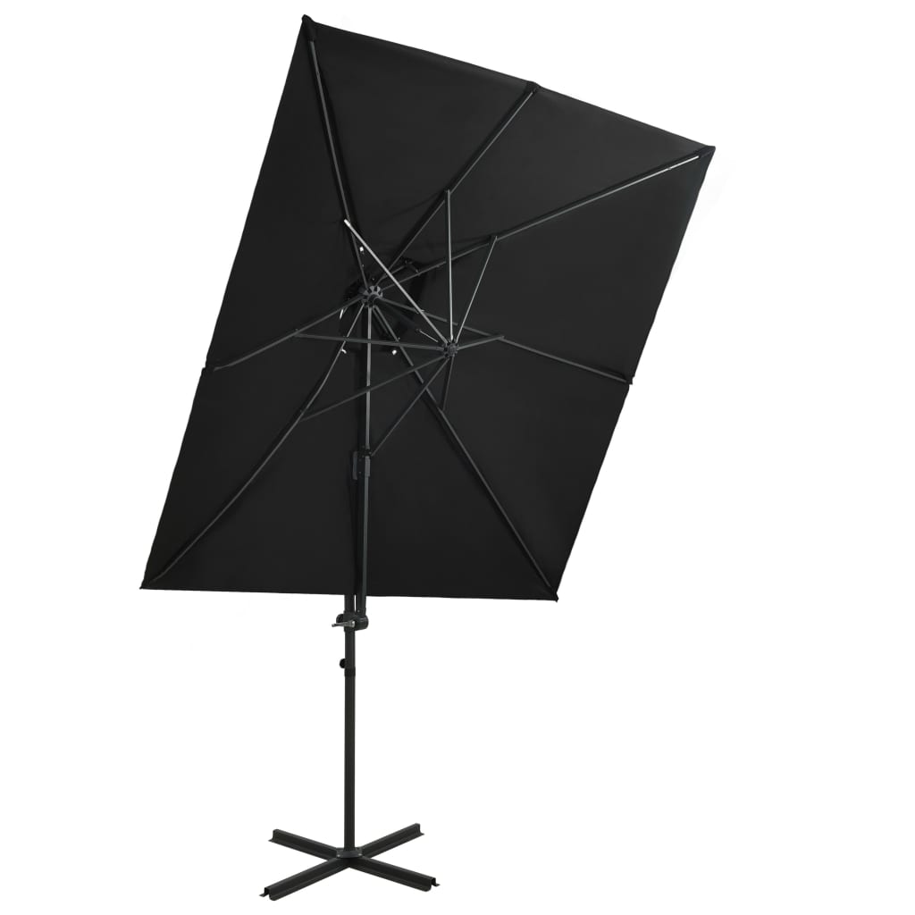 Umbrelă În Consolă Cu Înveliș Dublu, , 250X250 Cm