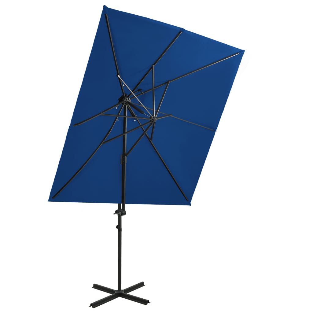 Umbrelă În Consolă Cu Înveliș Dublu, , 250X250 Cm