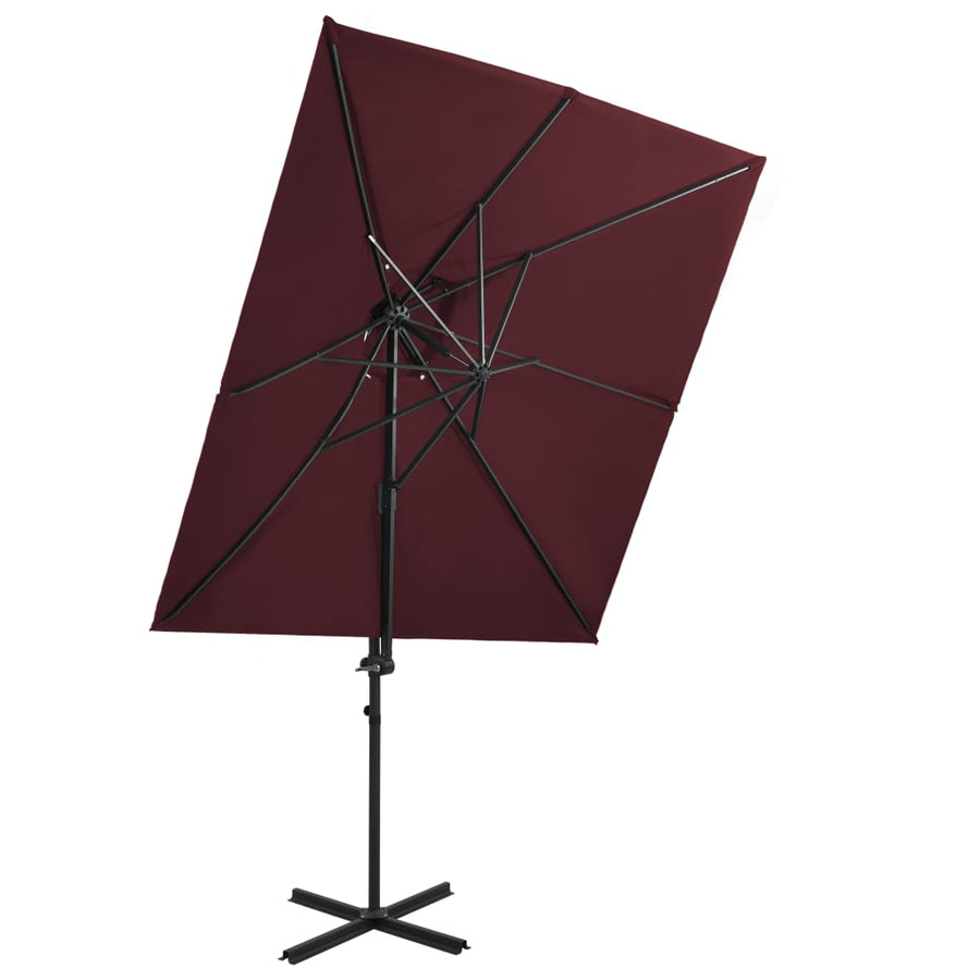 Umbrelă În Consolă Cu Înveliș Dublu, , 250X250 Cm