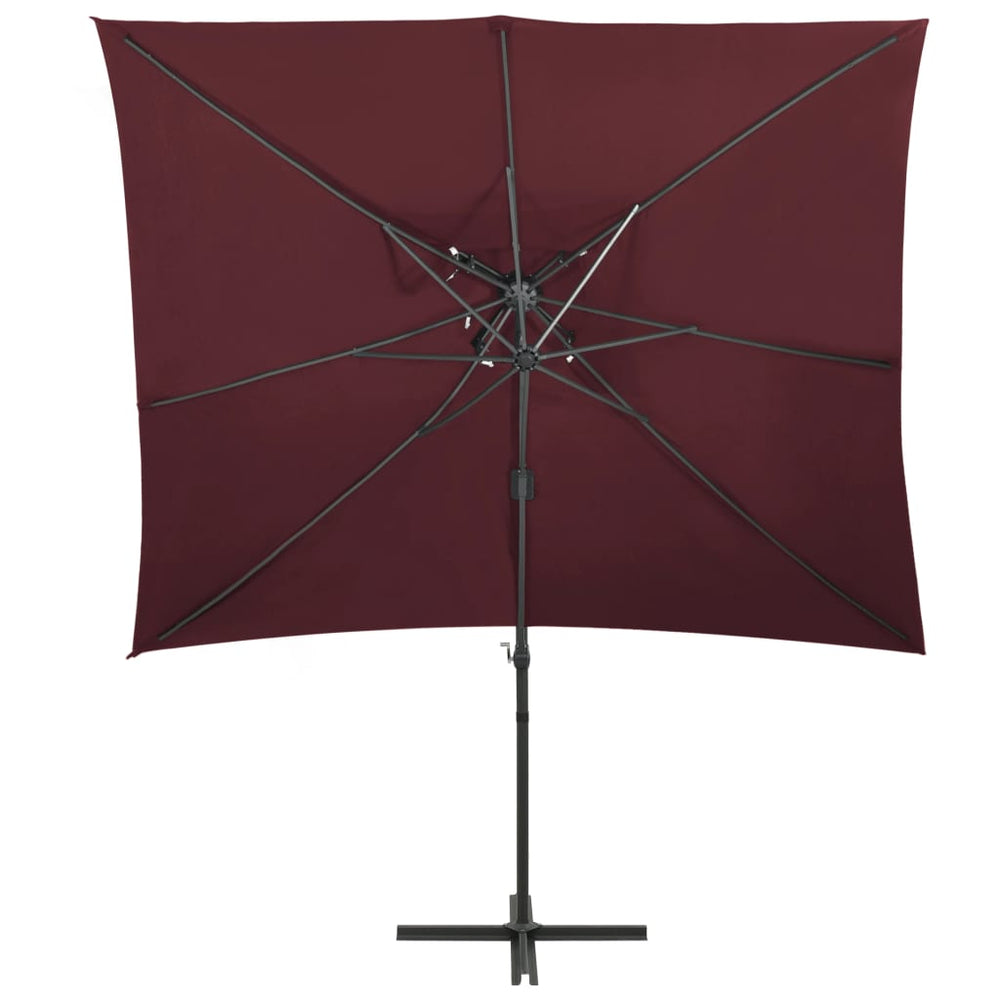 Umbrelă În Consolă Cu Înveliș Dublu, , 250X250 Cm