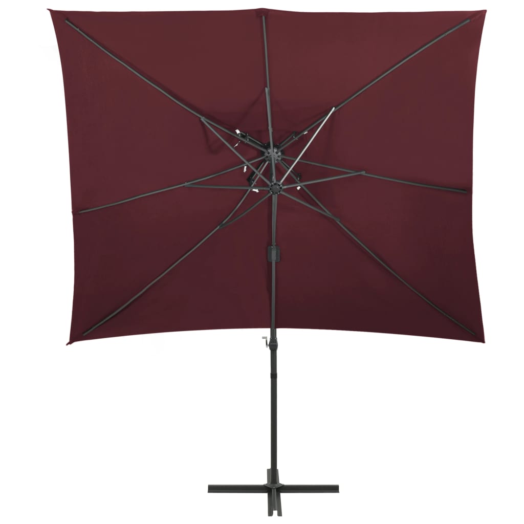 Umbrelă În Consolă Cu Înveliș Dublu, , 250X250 Cm