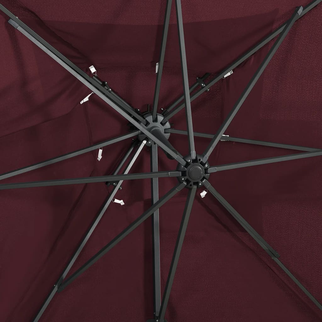 Umbrelă În Consolă Cu Înveliș Dublu, , 250X250 Cm