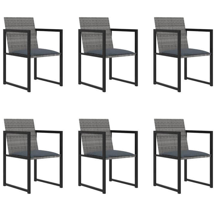 Set Mobilier De Grădină Cu Perne, 7 Piese, , Poliratan