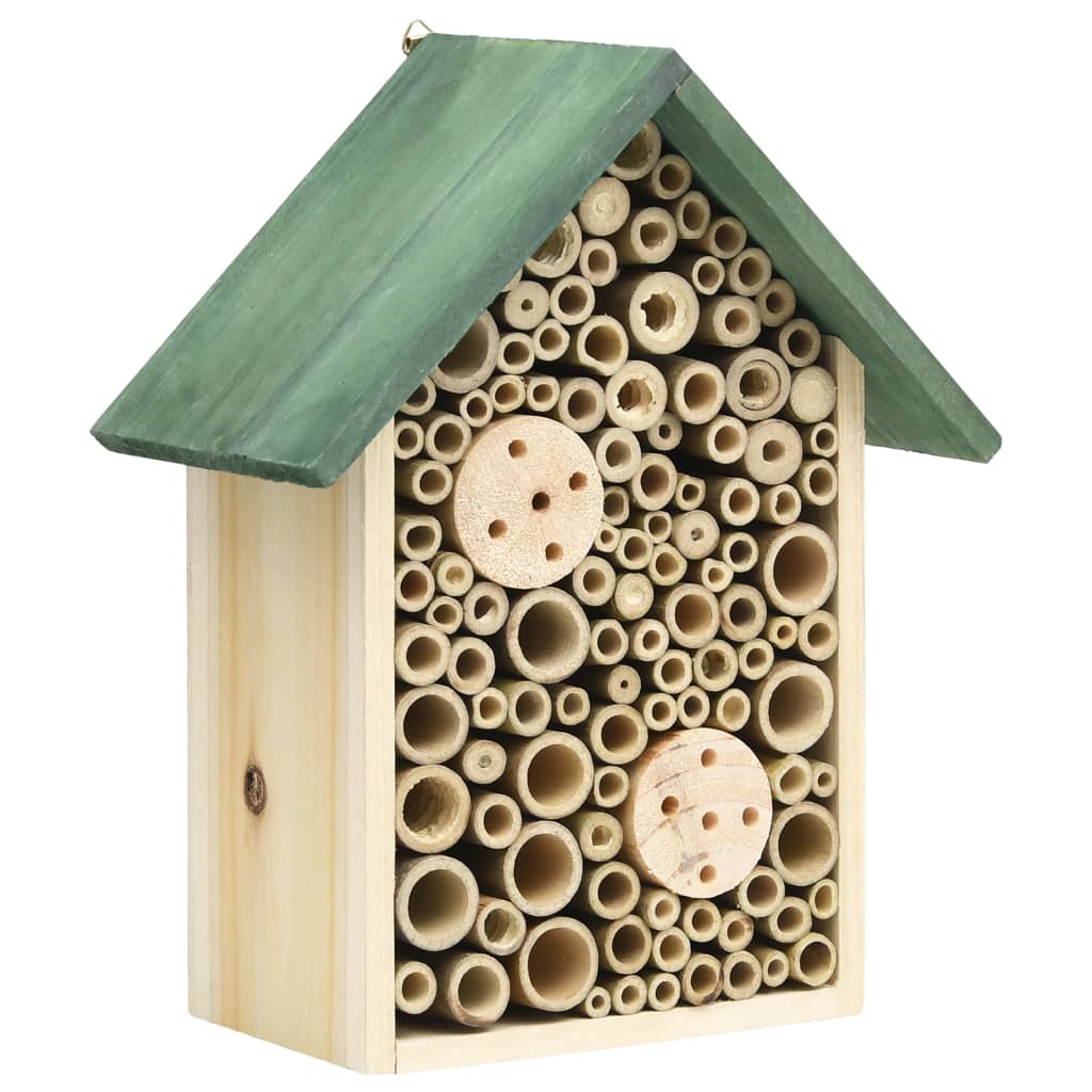 Casă Pentru Insecte, 2 Buc., 23X14X29 Cm, Lemn Masiv De Brad
