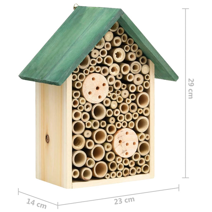 Casă Pentru Insecte, 2 Buc., 23X14X29 Cm, Lemn Masiv De Brad