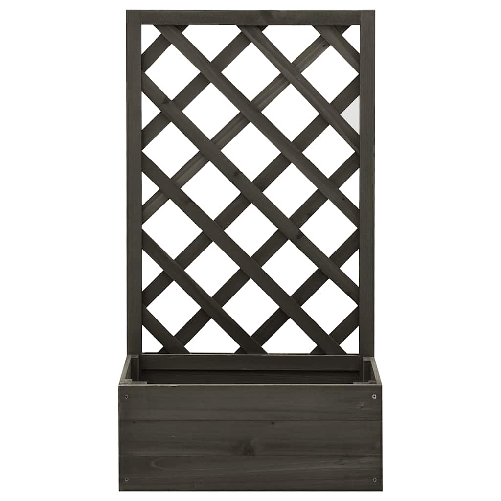 Jardinieră Cu Spalier De Grădină, , 50X25X90 Cm, Lemn Brad