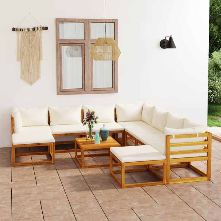 Set Mobilier Grădină Cu Perne, 6 Piese, Lemn Masiv Acacia