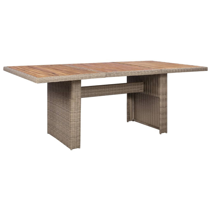 Set Mobilier De Exterior, 9 Piese, , Poliratan
