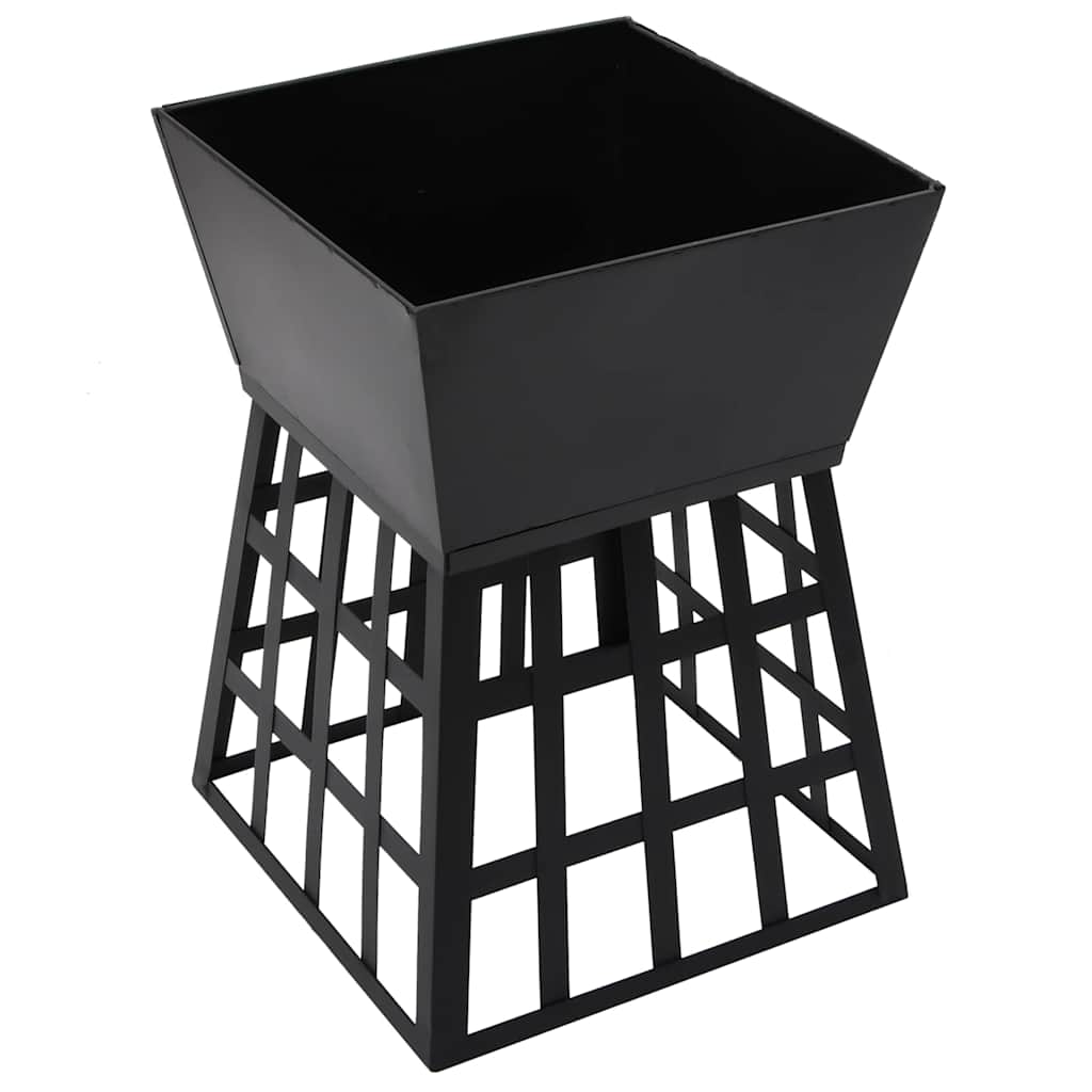 Vatră De Foc 2-In-1 Cu Grătar, 34X34X48 Cm, Oțel