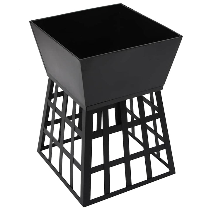 Vatră De Foc 2-In-1 Cu Grătar, 34X34X48 Cm, Oțel