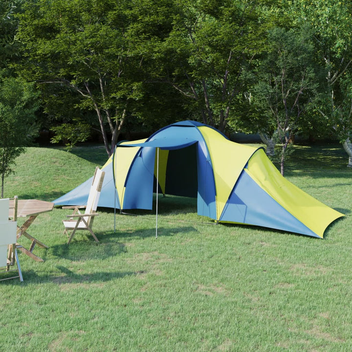 Cort Camping, 6 Persoane, Albastru Și Bleu
