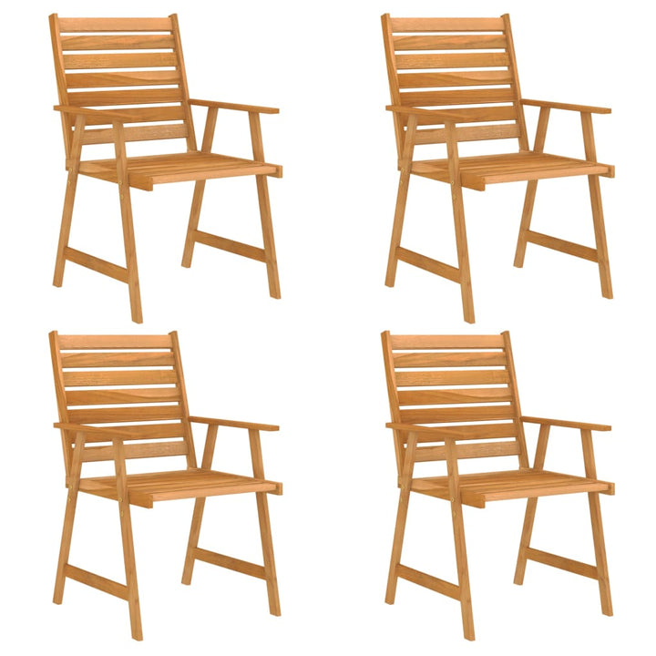 Set Mobilier De Masă Pentru Grădină, 5 Piese, Lemn Masiv Acacia