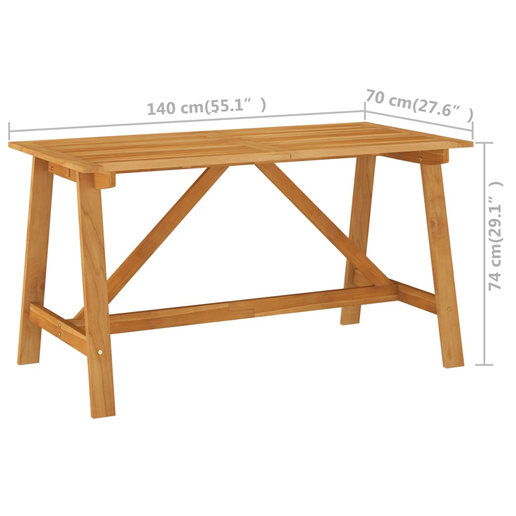 Set Mobilier De Grădină, 7 Piese, Lemn Masiv De Acacia
