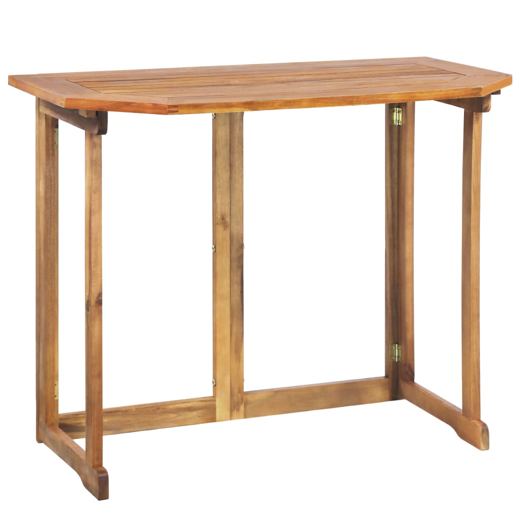 Set Mobilier Bistro, 4 Piese, Lemn Masiv De Acacia
