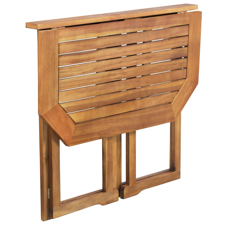 Set Mobilier Bistro, 4 Piese, Lemn Masiv De Acacia