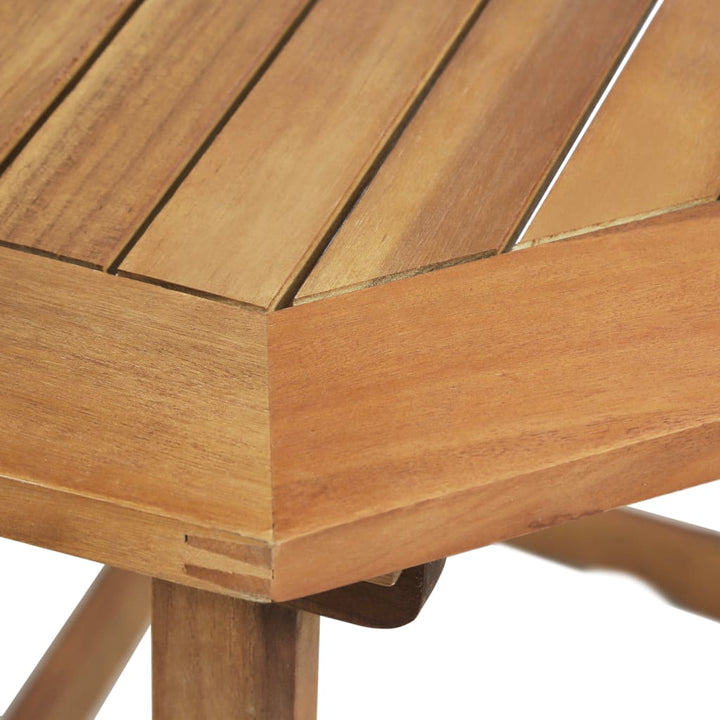 Set Mobilier Bistro, 4 Piese, Lemn Masiv De Acacia