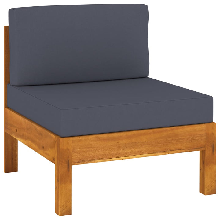 Set Mobilier Grădină Perne , 8 Piese, Lemn Acacia